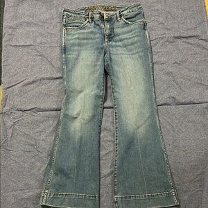 Wrangler Blue Flare Wide Leg Jeans
